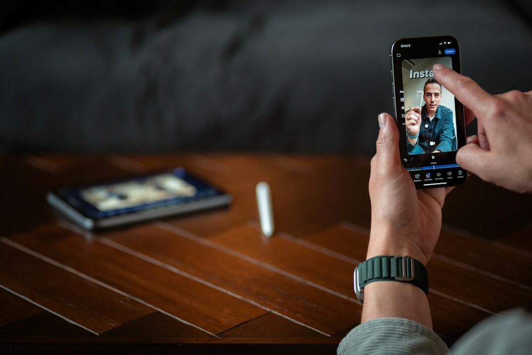 mobile video editing on smartphone