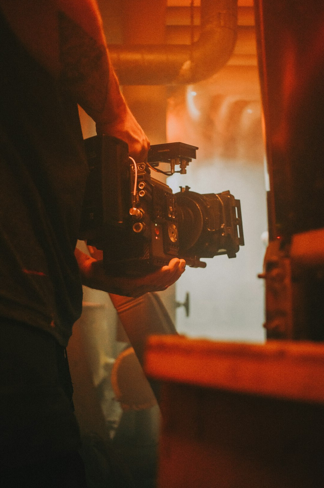 filmmaker with camera