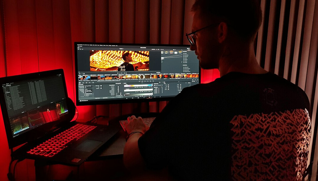 video editing software interface