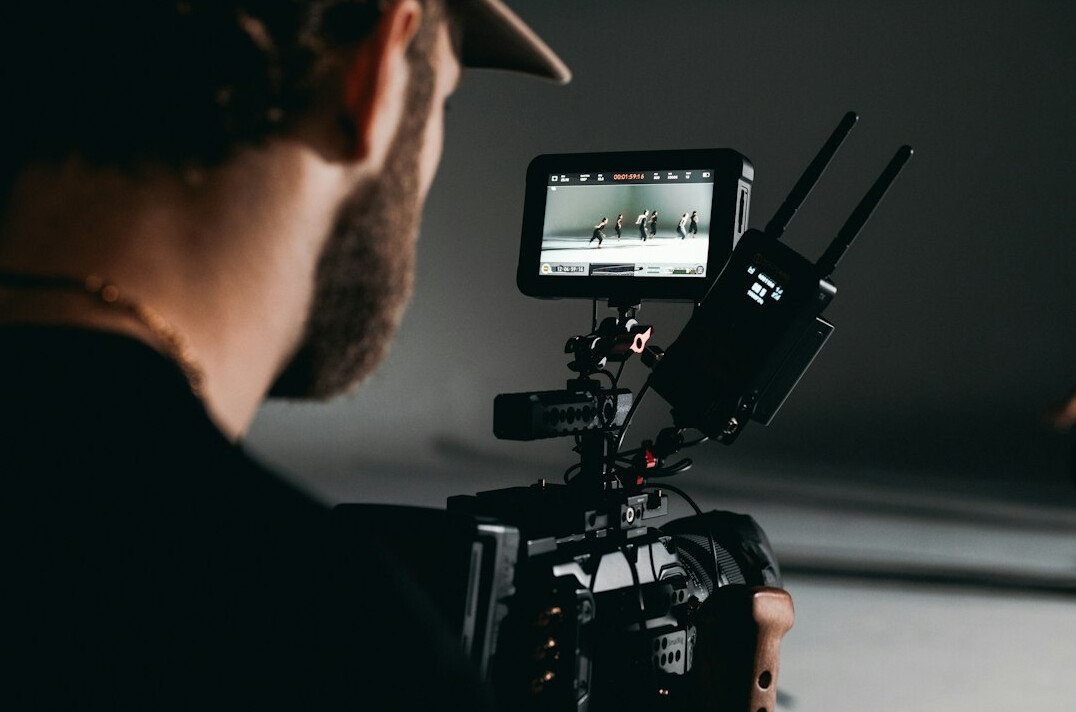 professional video camera setup